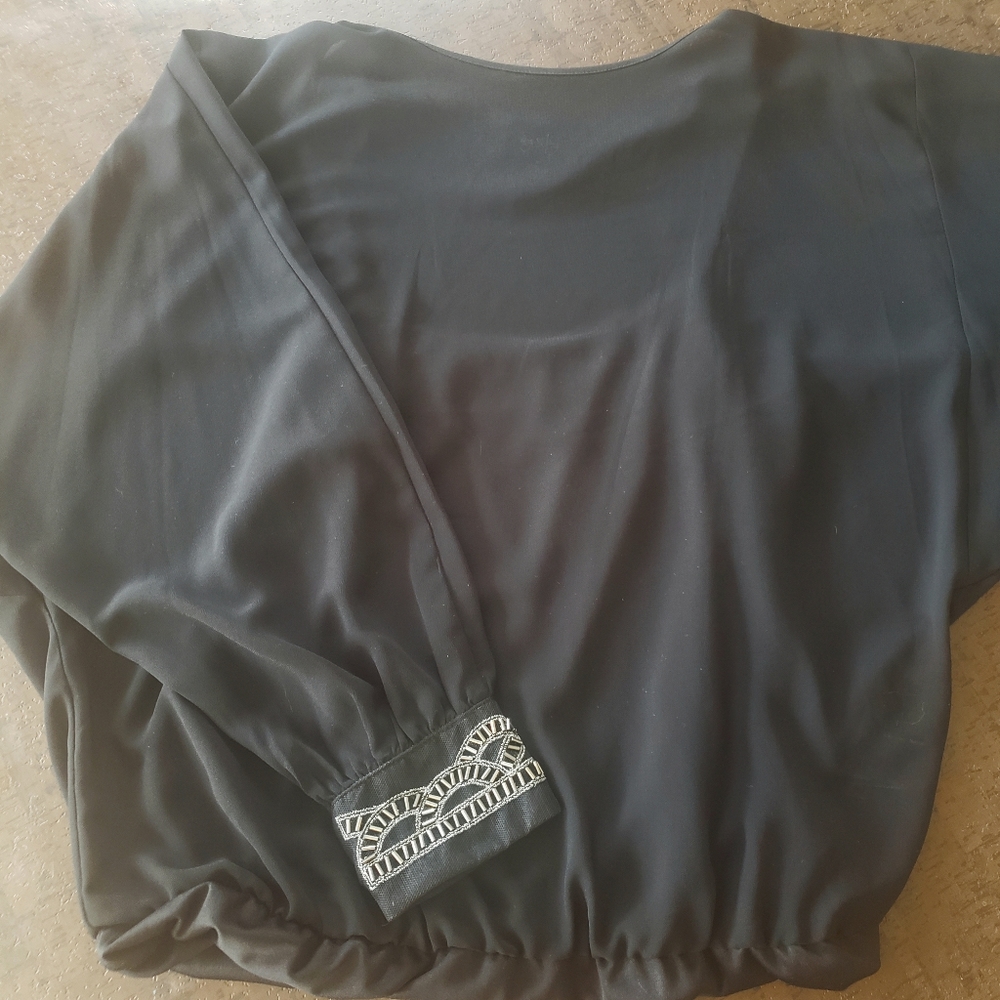 NWT Black Dressy Blouse